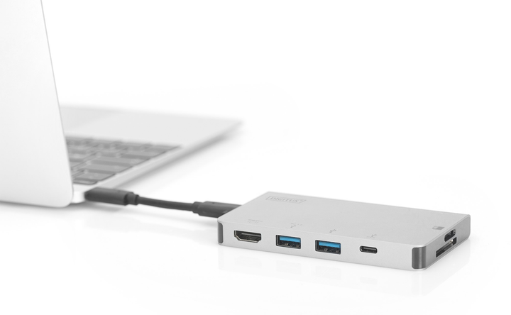 Stacja dokująca Digitus Multiport Travel Dock USB Type-C Silver (DA-70867) - obraz 11