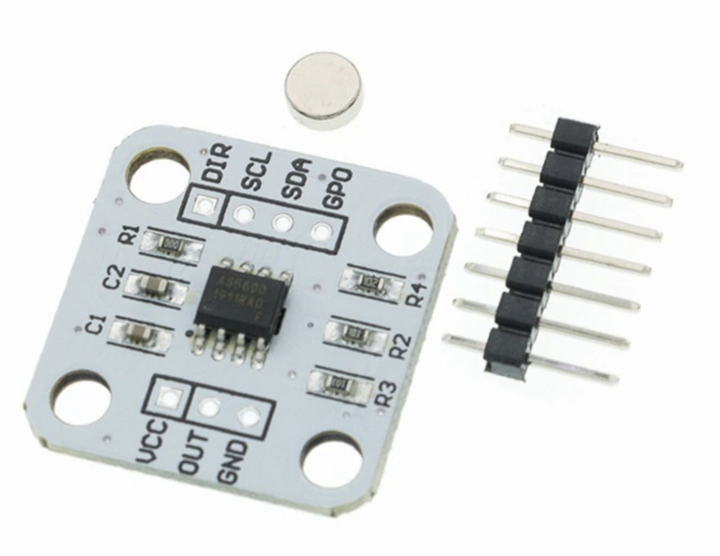AS5600 – I2C модуль магнитного датчика угла поворота 12-бит, 3.3В - изображение 2