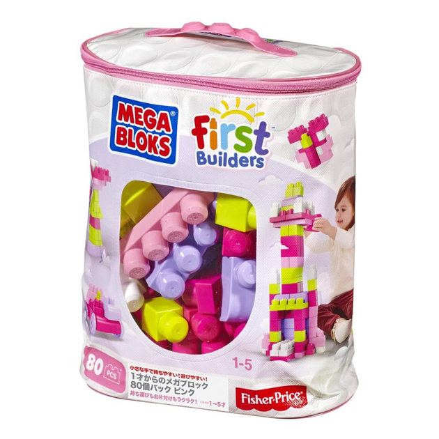 Конструктор Mega Bloks розовый в мешке 80 деталей (DCH62) – фото ...