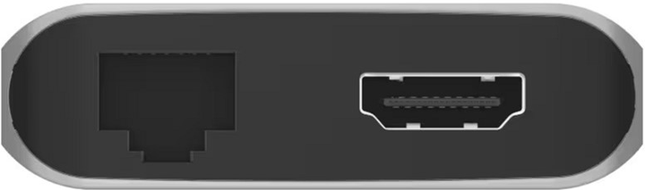 Stacja dokująca Icy Box USB Type-C - USB 3.2 x2, USB 2.0 x2, USB Type-C x2, HDMI x2, SD, microSD, RJ-45, 3.5 mm Grey/Black (IB-DK4061-CPD) - obraz 3