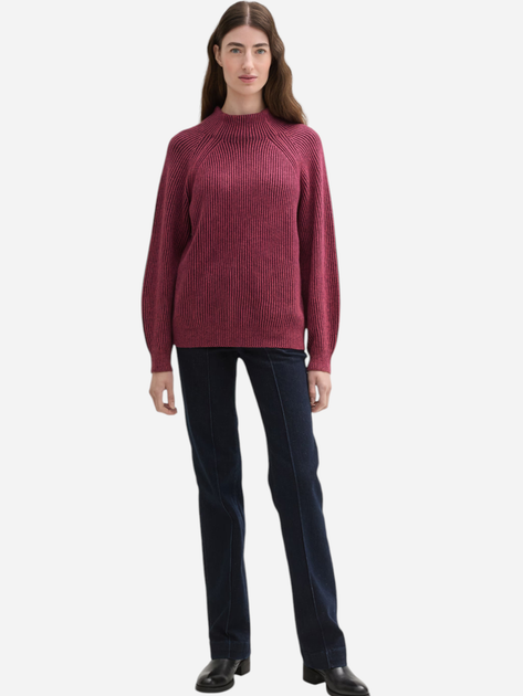 Джемпер жіночий Tom Tailor 1042957 XS Бордовий (4068127257093) - зображення 3