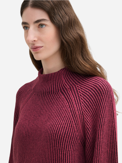 Джемпер жіночий Tom Tailor 1042957 L Бордовий (4068127257079) - зображення 4
