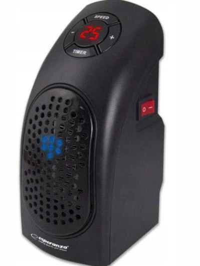 Тепловентилятор Esperanza Kalahari Mini 400W дуйка в офис, спальню, детскую, мини обогреватель электрический компактный переносной дуйчик - изображение 2