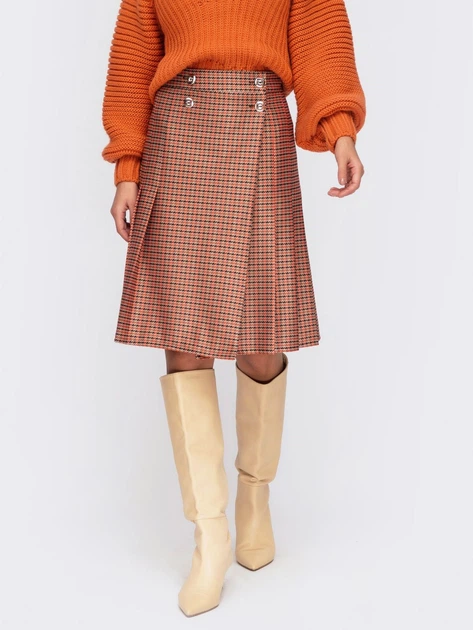 Юбка Dressa 55597 42 Оранжевая (2000405811841_D) - изображение 3