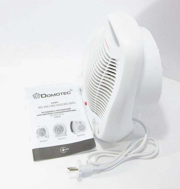 Тепловентилятор с терморегулятором и таймером DOMOTEC 220 V/2000W MS 00590188 - изображение 2