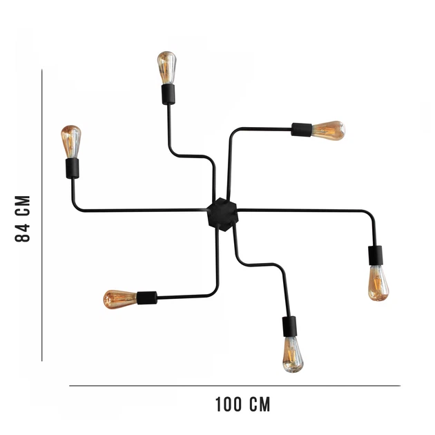 Люстра лофт MSK Electric Maze паук NL 10084/6 - изображение 3