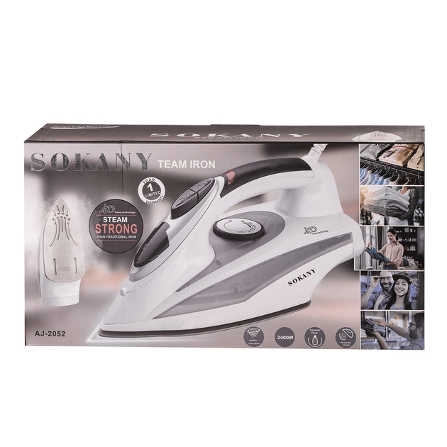 Утюг с керамической подошвой Sokany AJ-2052 2400Вт 2400Вт - изображение 4