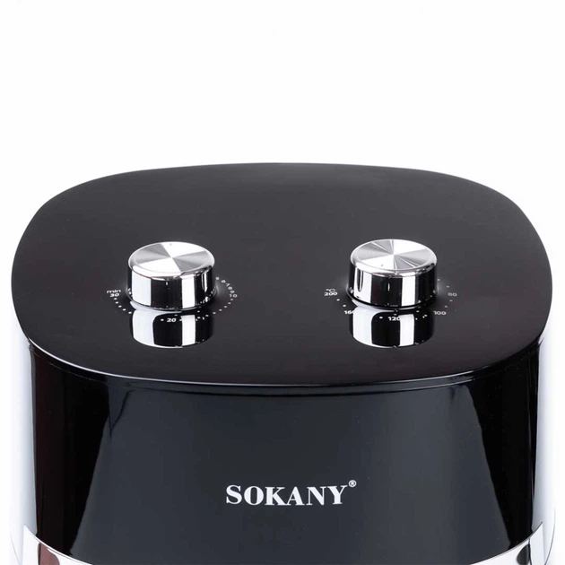 Аэрогриль-фритюрница SOKANY SK-10024 6.5 литра 1500 Вт черная - Фото 6 Аэрогриль-фритюрница SOKANY SK-10024 6.5 литра 1500 Вт черная - изображение 6