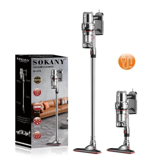 Безмешковый мощный вертикальный ручной пылесос Sokany SK-3378 2000 Вт для сухой уборки - изображение 4