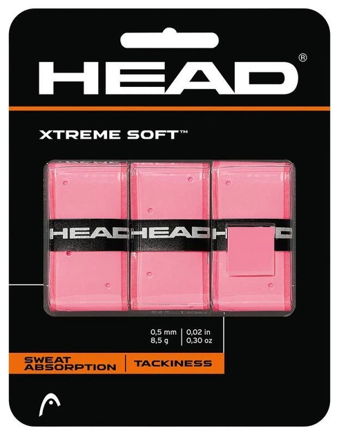 Намотки HEAD Xtremesoft Grip Overwrap 285-104 pink (3шт.) (Оригінал) - Фото 1 Намотки HEAD Xtremesoft Grip Overwrap 285-104 pink (3шт.) (Оригінал) - зображення 1