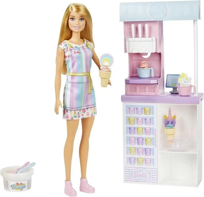 Ігровий набір Mattel Кукла Барбі Магазин мороженого Barbie Ice Cream Shop - зображення 2