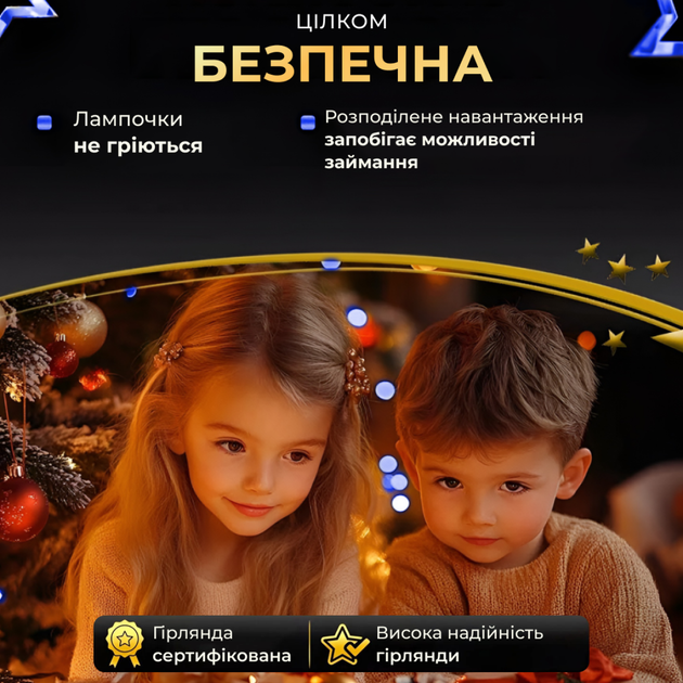 Гирлянда светодиодная GarlandoPro 2000L200MGBL Роса Нить на 2000 LED зеленая 200 м 8 режимов Синий (127-107-2000L200MGBL) - изображение 3