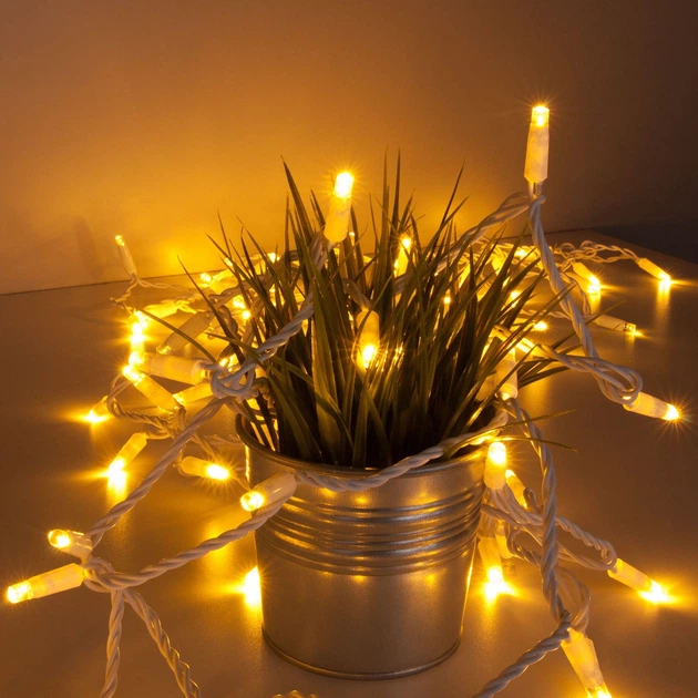 Гирлянда уличная "Нить" Xmas на 10 м 300 LED от сети с контроллером Теплый белый - Фото 2 Гирлянда уличная "Нить" Xmas на 10 м 300 LED от сети с контроллером Теплый белый - изображение 2