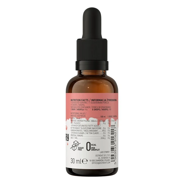 Подсластитель OstroVit Flavour Drops 30 мл Клубника - изображение 2
