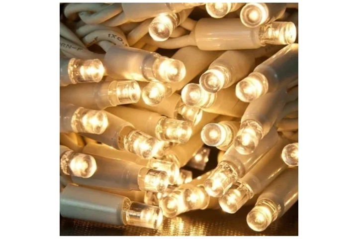 Гирлянда уличная "Нить" Xmas на 10 м 300 LED от сети с контроллером Теплый белый - Фото 9 Гирлянда уличная "Нить" Xmas на 10 м 300 LED от сети с контроллером Теплый белый - изображение 9