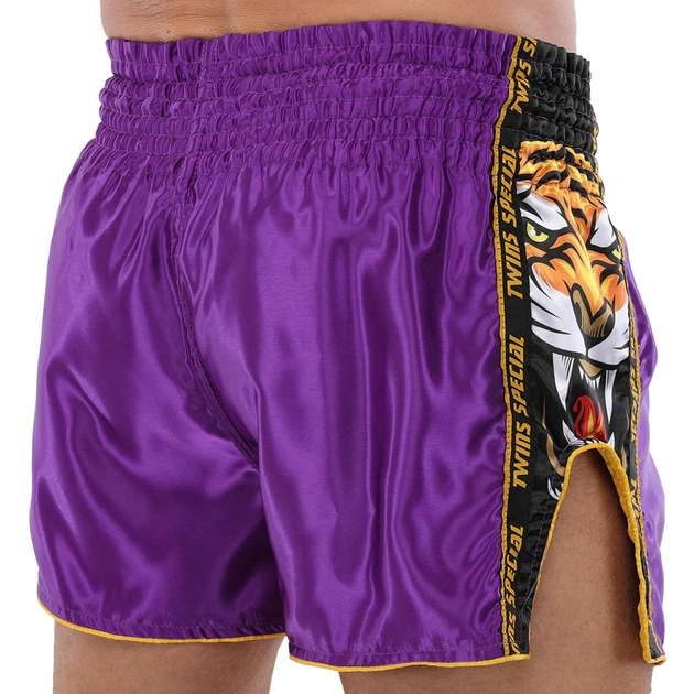Шорты для тайского бокса и кикбоксинга Twins Special 9475 размер L (46-48) Purple - изображение 2
