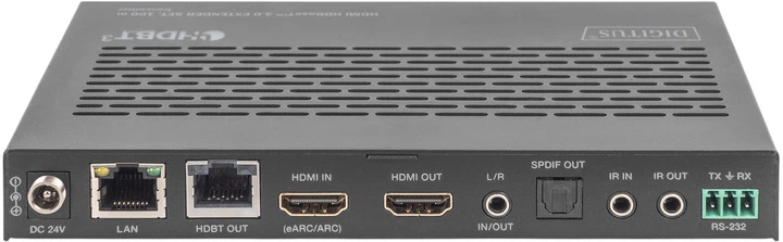 Przedłużacz KVM Digitus HDBaseT 3.0 HDMI Cat 6A/7/8 100 m Black (DS-55523) - obraz 4