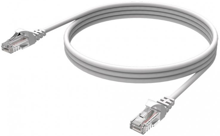 Кабель Winner Group Ethernet RJ45 - Ethernet RJ45 CAT-5E M/M 15 м White (8591194110252) - зображення 1