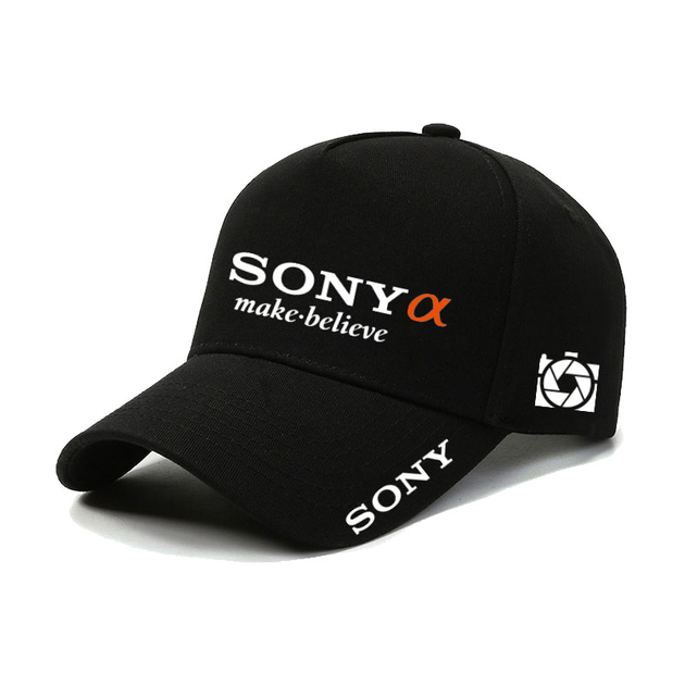 Кепка бейсболка фотографа з логотипом Sony A — чорна - Фото 1 Кепка бейсболка фотографа з логотипом Sony A — чорна - зображення 1