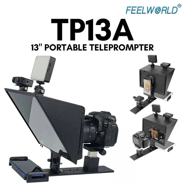 Телесуфлер телепромтер Feelworld TP13A telepromter суфлер для смартфона или планшета 13" - изображение 2
