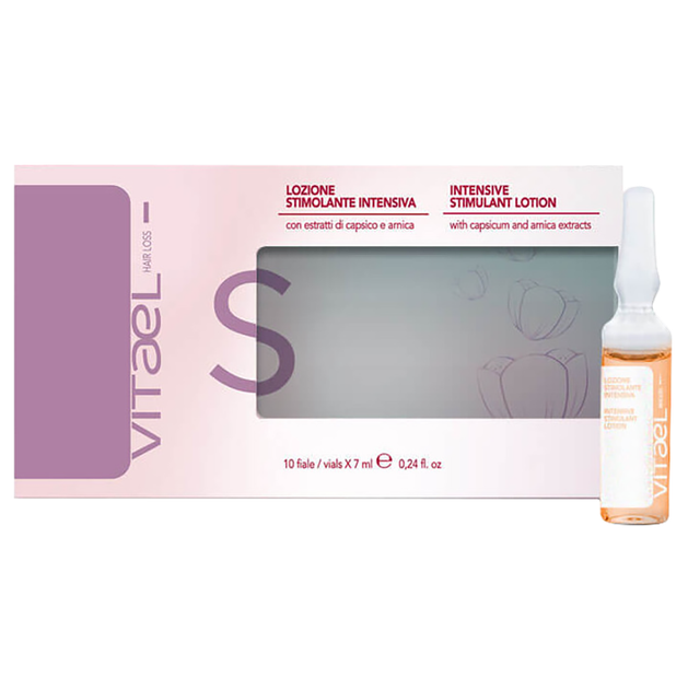 VITAEL HAIR LOSS INTENSIVE STIMULANT LOTION Ампули інтенсивний активатор росту для волосся 7х10 мл - Фото 1 VITAEL HAIR LOSS INTENSIVE STIMULANT LOTION Ампули інтенсивний активатор росту для волосся 7х10 мл - зображення 1
