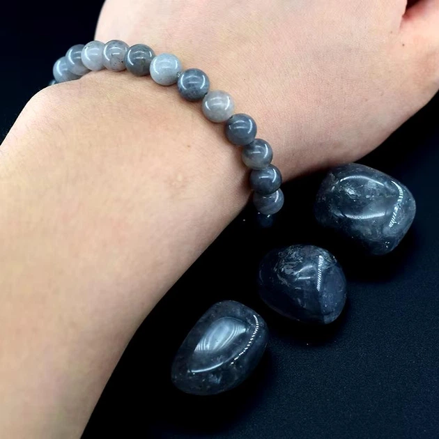 Браслет из натурального серого агата Claud Water Agate - изображение 4