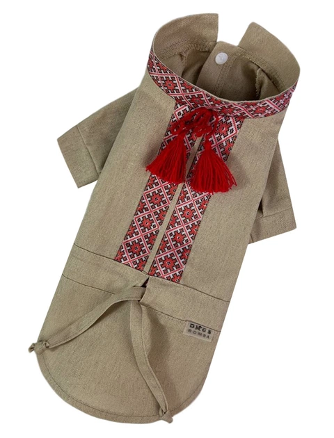 Вышиванка для собак Dogs Bomba з китицями для собак Dogs Bomba беж RUB-48 4 р. - изображение 2