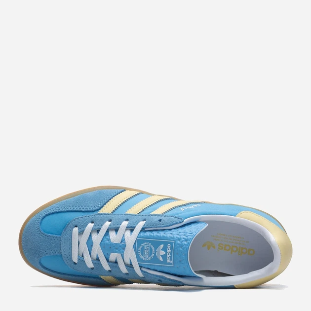 Sneakersy damskie do kostki adidas Gazelle Indoor IE2960 39.5 (6UK) 24.5 cm Niebieskie (4066765070074) - obraz 5