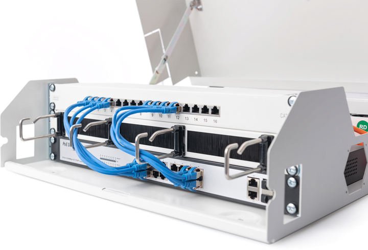 Szafa wisząca serwerowa Digitus SOHO Slim 19" 3U 525x475 Gray (DN-19 04U-PB) - obraz 7