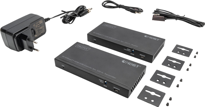 KVM-розширювач Digitus 4K HDBaseT HDMI Black (DS-55526) - зображення 5