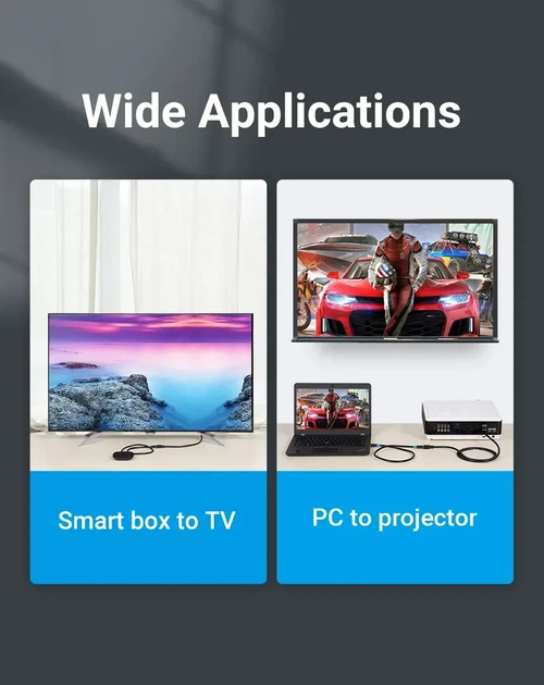 Кабель видео HDMI-удлинитель Vention 8K HDMI 2.1 Extender Male to Female 1.5 м Black (AHBBG) - Фото 3 Кабель видео HDMI-удлинитель Vention 8K HDMI 2.1 Extender Male to Female 1.5 м Black (AHBBG) - изображение 3