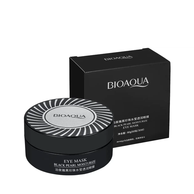 Патчі гідрогелеві з екстрактом перлів Bioaqua Black Pearl Crystal Clear Eye Mask 60 шт. - Фото 1 Патчі гідрогелеві з екстрактом перлів Bioaqua Black Pearl Crystal Clear Eye Mask 60 шт. - зображення 1