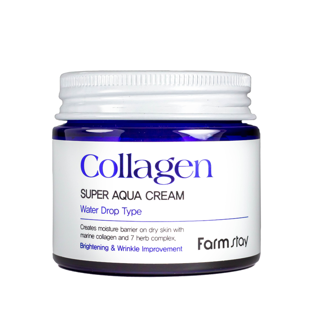 Крем для обличчя зволожувальний FarmStay Collagen Super Aqua Cream 80 мл - Фото 3 Крем для обличчя зволожувальний FarmStay Collagen Super Aqua Cream 80 мл - изображение 3