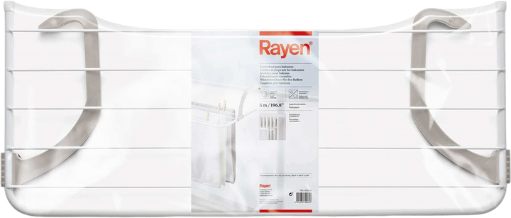 Сушарка для балкона Rayen Біла (8412955300623) - зображення 6