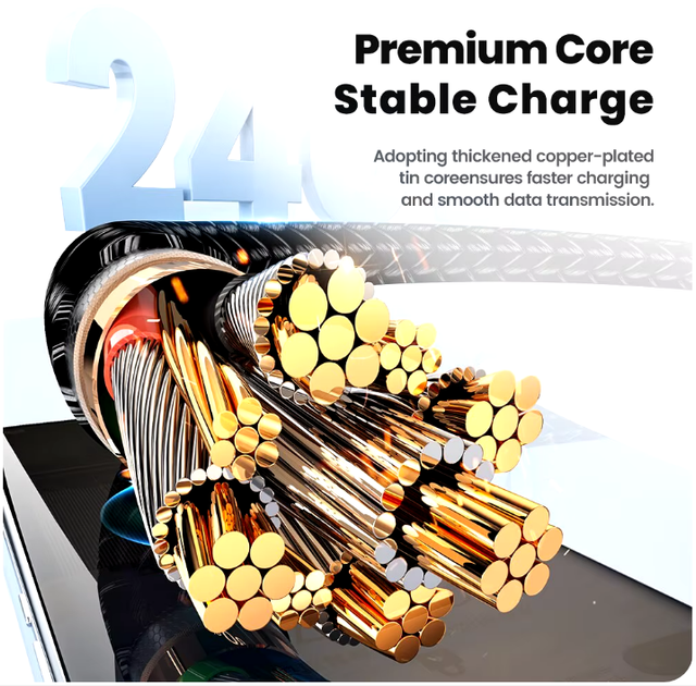 Кабель провід Toocki Type-C (USB-C) Type-C PD 240W 2м Чорний - зображення 8