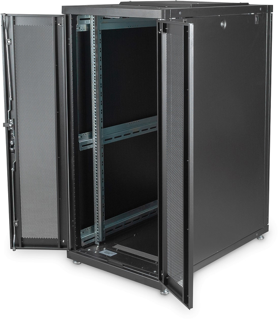Szafa serwerowa Digitus Unique 19" 26U 600x100 Black (DN-19 SRV-26U-B-1) - obraz 4