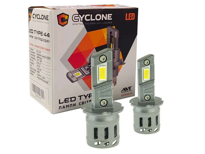 Автомобильные светодиодные LED лампы Cyclone H3 5000K type 44 – фото,  отзывы, характеристики в интернет-магазине ROZETKA от продавца: Такий як  треба