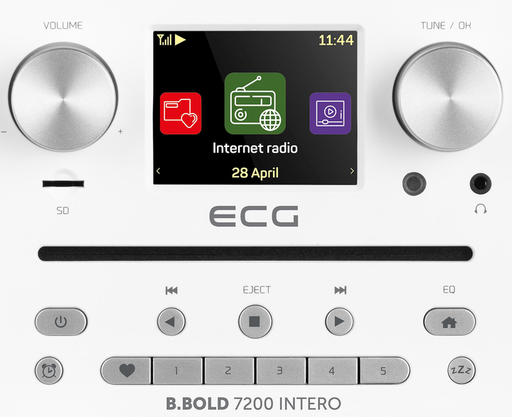 Интернет/DAB+/FM-радио с компакт-диском ECG B.BOLD 7200 Intero White - изображение 6