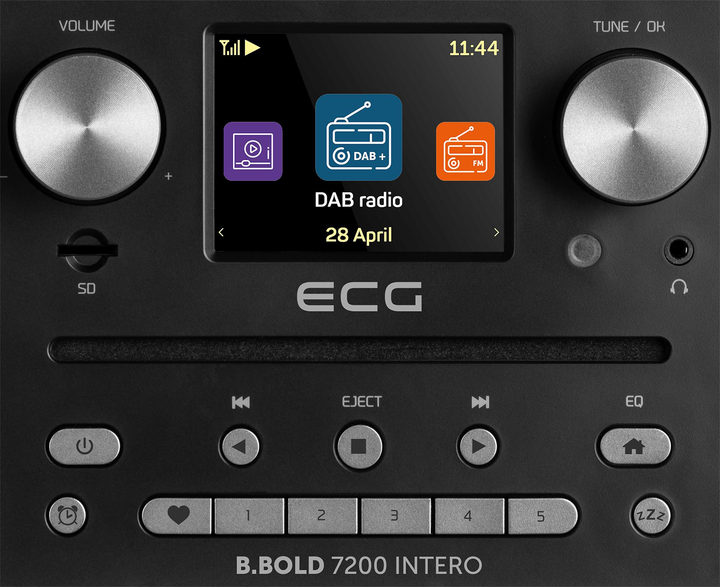Интернет/DAB+/FM-радио с компакт-диском ECG B.BOLD 7200 Intero Black - изображение 7
