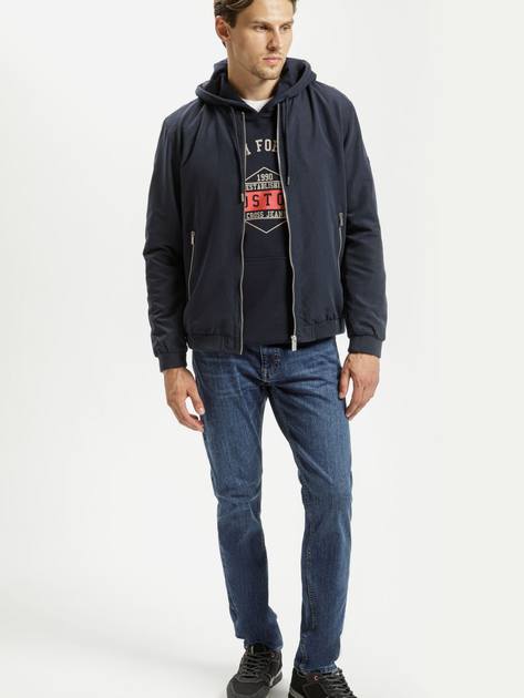Bluza z kapturem męska Cross Jeans 25451-001 XL Granatowa (8697319672794) - obraz 3