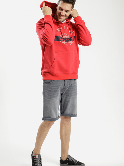 Худі чоловіче Cross Jeans 25451-007 XL Червоне (8697319672848) - зображення 3