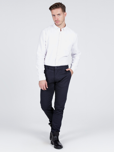Koszula męska bawełniana eleganska Cross Jeans 35253-008 XL Biała (8699438951453) - obraz 3
