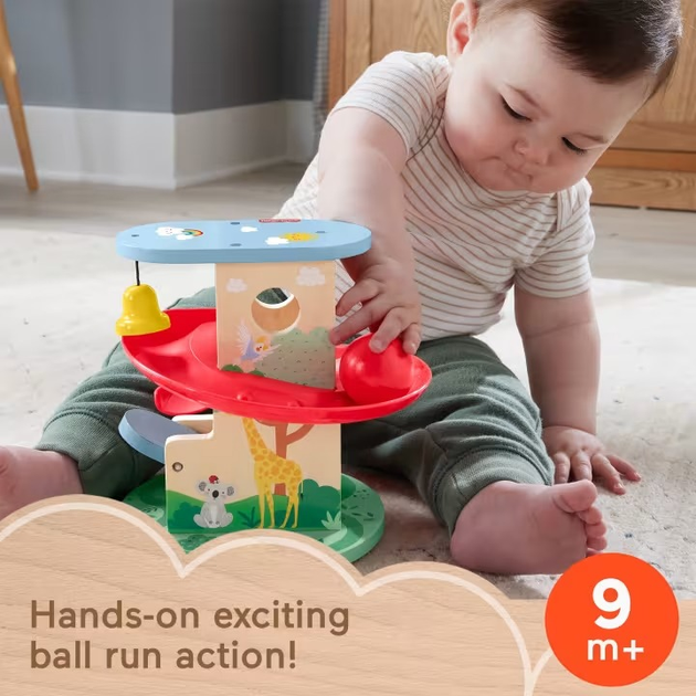 Drewniana zabawka Fisher-Price domek z kuleczką  (0194735238477) - obraz 5