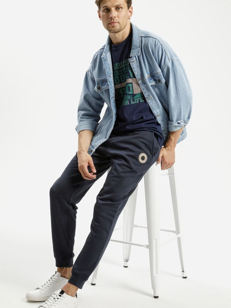 Спортивні штани чоловічі Cross Jeans 49065-014 XL Сині (8697319662993) - зображення 3