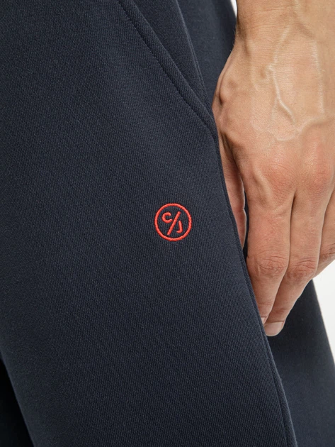 Spodnie dresowe męskie z kiszeniami Cross Jeans 49069-001 L Granatowe (8697319663020) - obraz 4