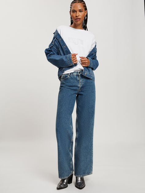 Koszulka damska bawełniana Cross Jeans 56145-008 2XL Biała (8697319674811) - obraz 3