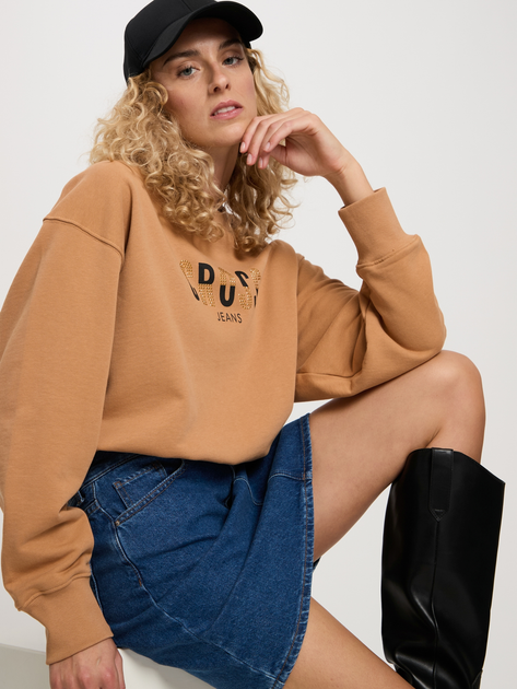 Світшот жіночий Cross Jeans 65425-082 XS Оранжевий (8697319674514) - зображення 4