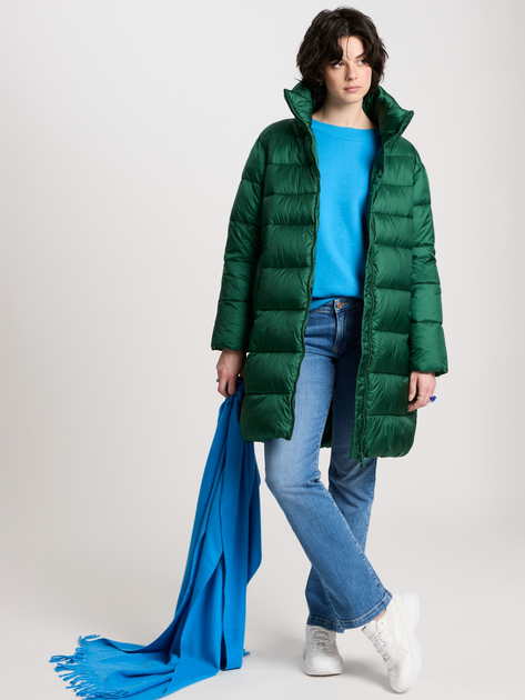 Куртка зимова довга жіноча Cross Jeans 81270-479 L Зелена (8697319647235) - зображення 3