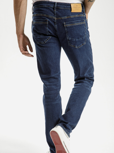 Jeansy slim fit męskie Cross Jeans E 185-173 31/36 Niebieskie (8697319547429) - obraz 2