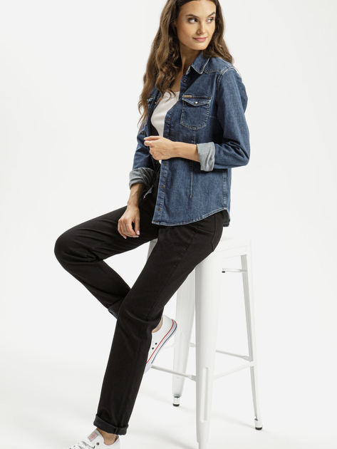 Jeansy regular fit damskie Cross Jeans N 492-008 31/32 Czarne (8697319693881) - obraz 3